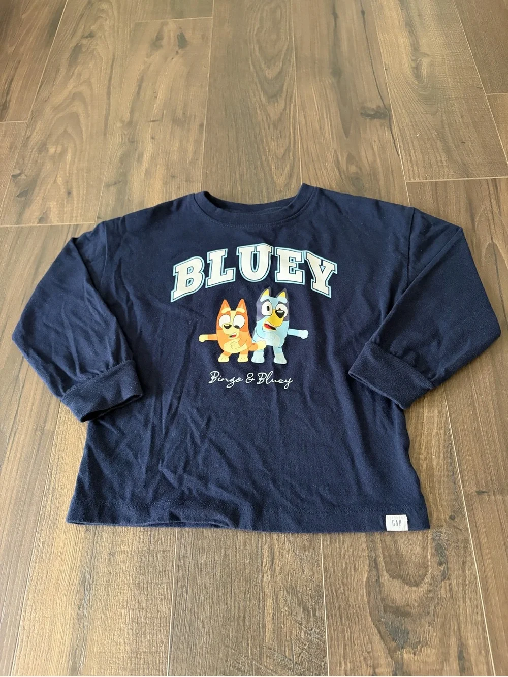 GAP Navy Bluey Graphic Long-Sleeve Tee